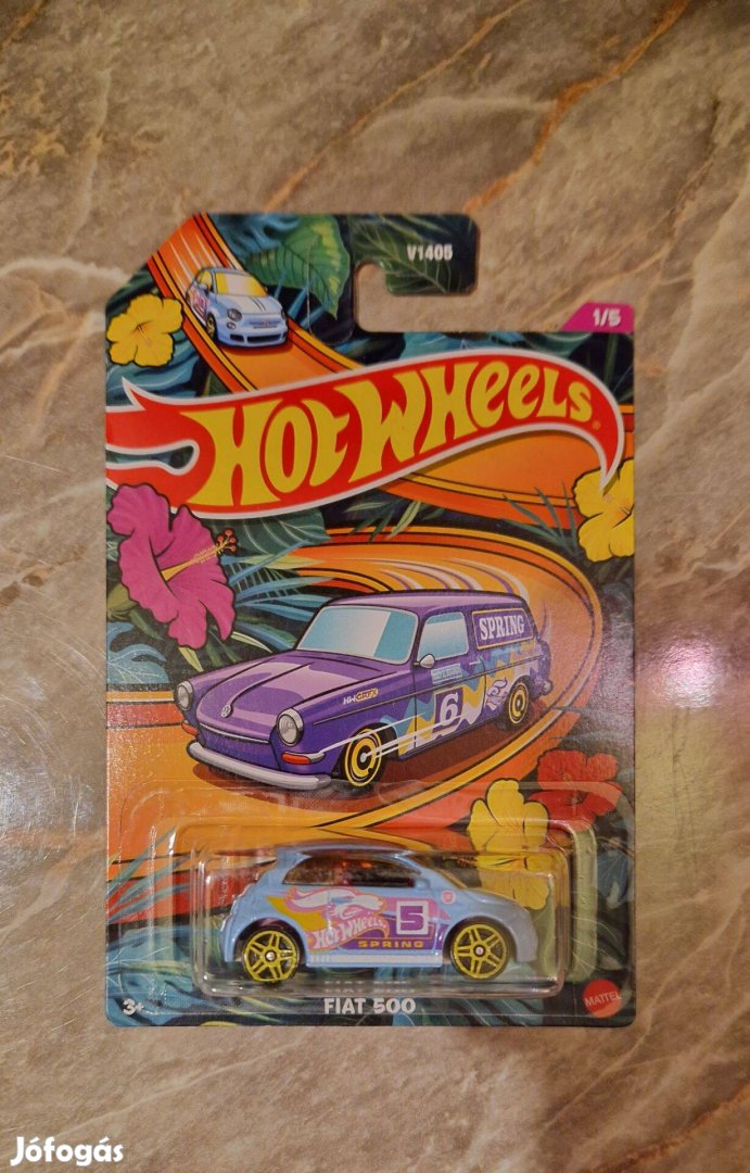 Hot Wheels Spring Fiat 500 Kisautó