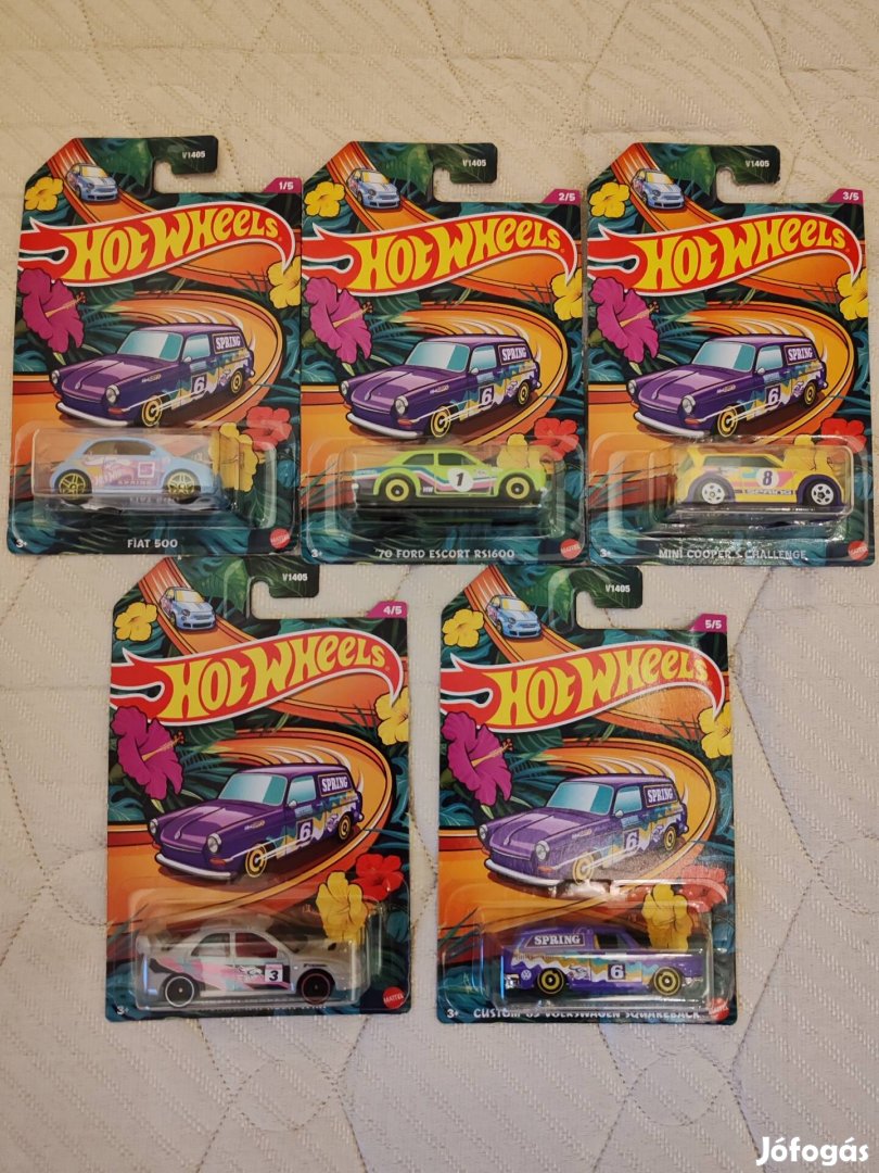 Hot Wheels Spring teljes sor (1-5.)