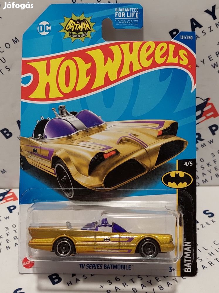 Hot Wheels TV Series Batmobile - Batman 4/5 - 131/250 - hosszú kártyá