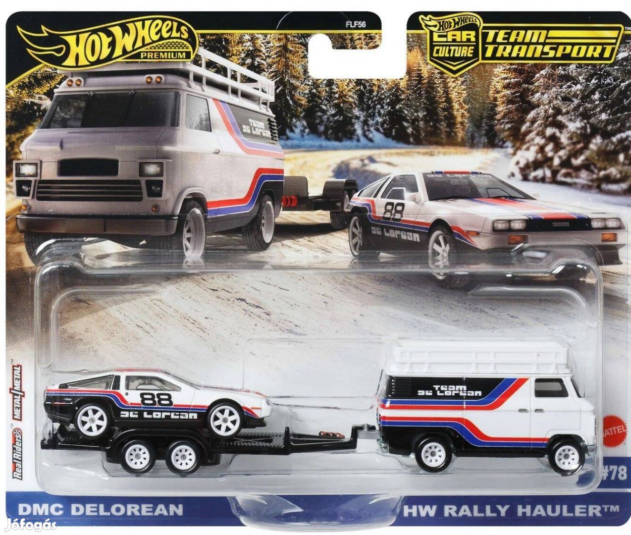 Hot Wheels-Team Transport Delorean eladó
