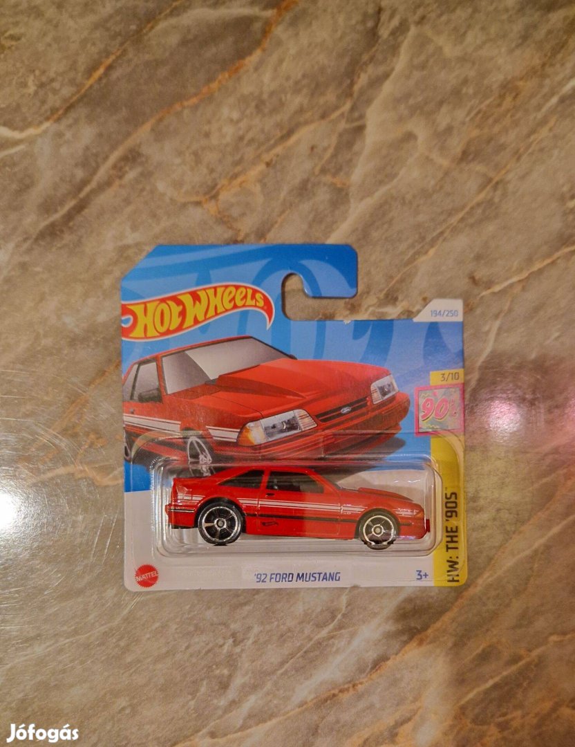 Hot Wheels The 90's Ford Mustang 1992 Kisautó