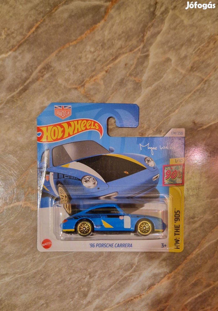 Hot Wheels The 90's Porsche 911 Carrera 1996 Kisautó