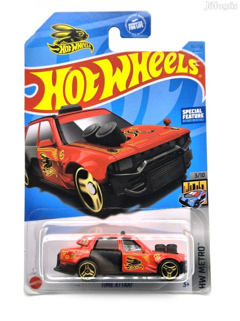 Hot Wheels Time Attaxi - HW Metro 3/10 - 76/250 - hosszú kártyás