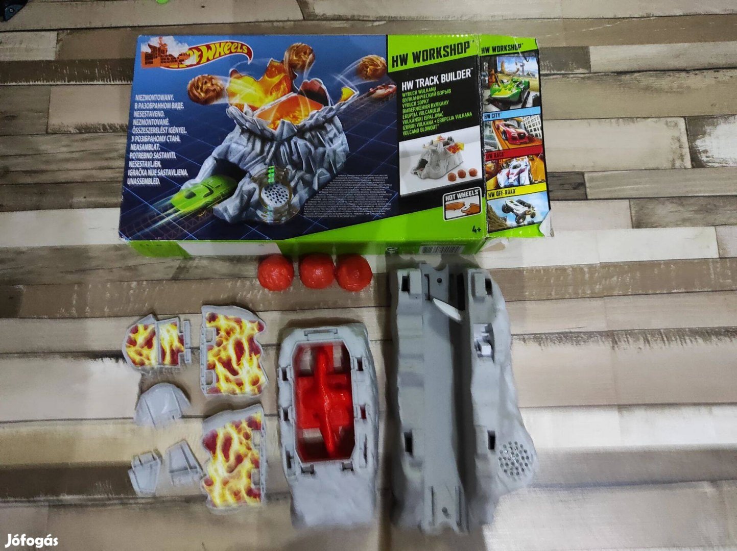 Hot Wheels Vulkánkitörés pályaépítő szett