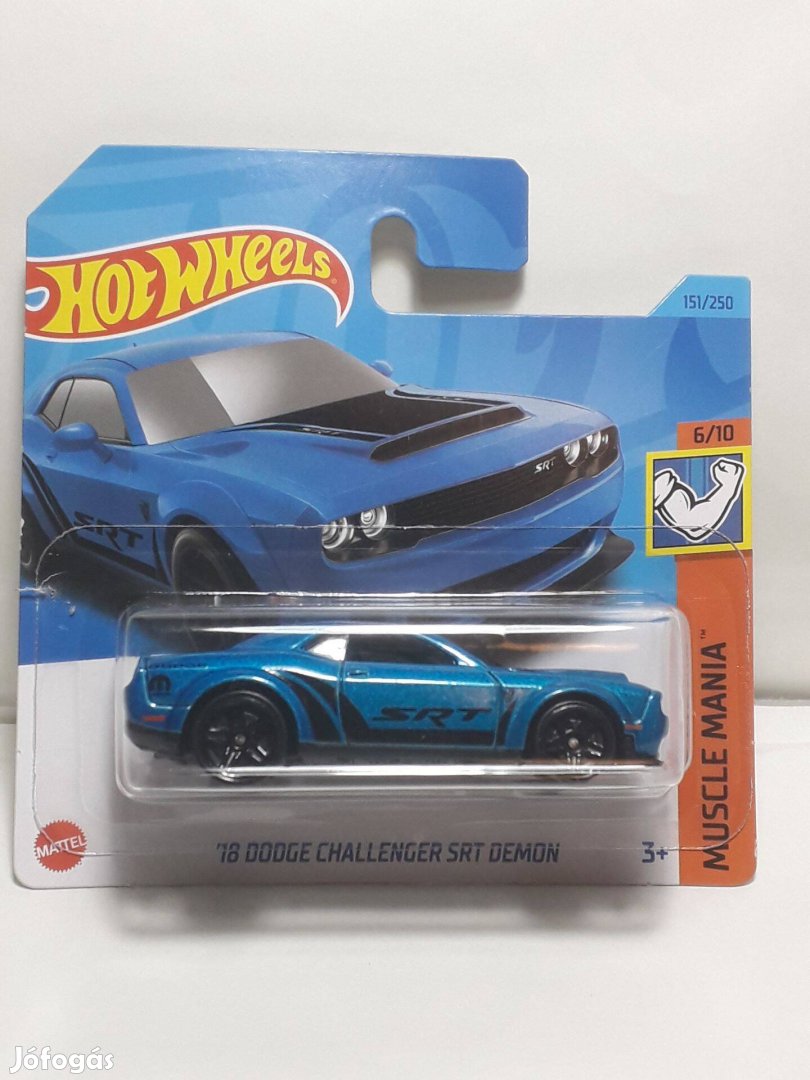 Hot Wheels '18 Dodge Challenger SRT Demon (blue) 2023