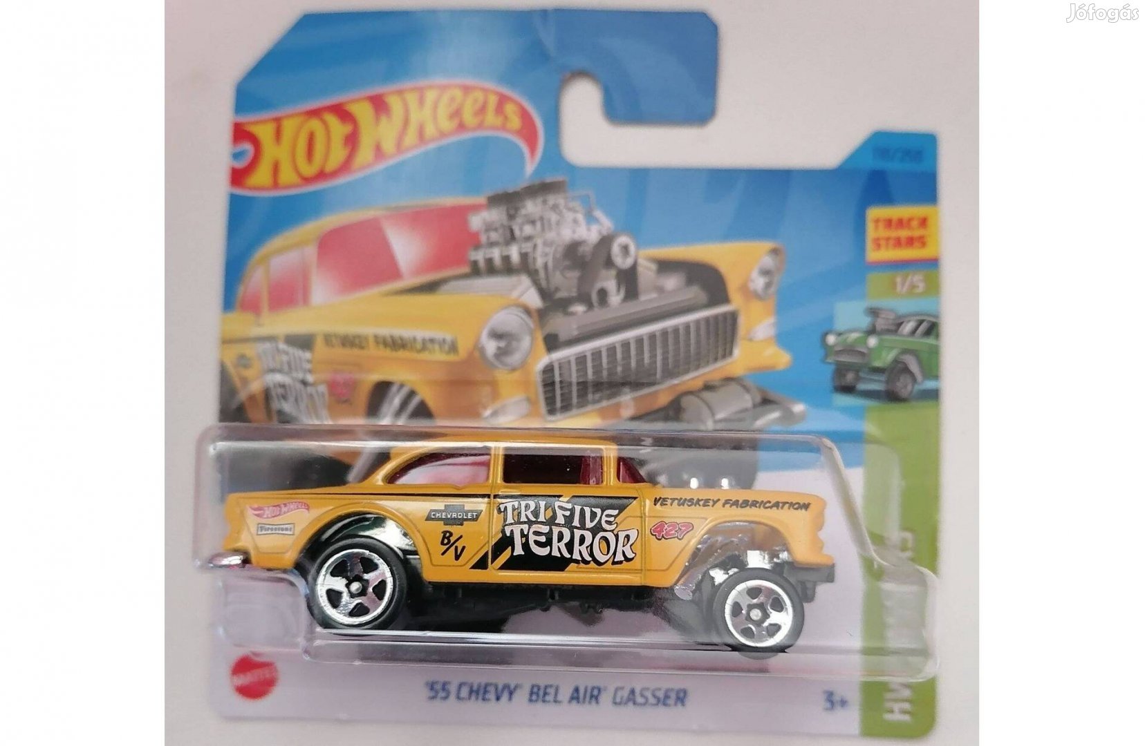 Hot Wheels '55 Chevy Bel Air Gasser yellow