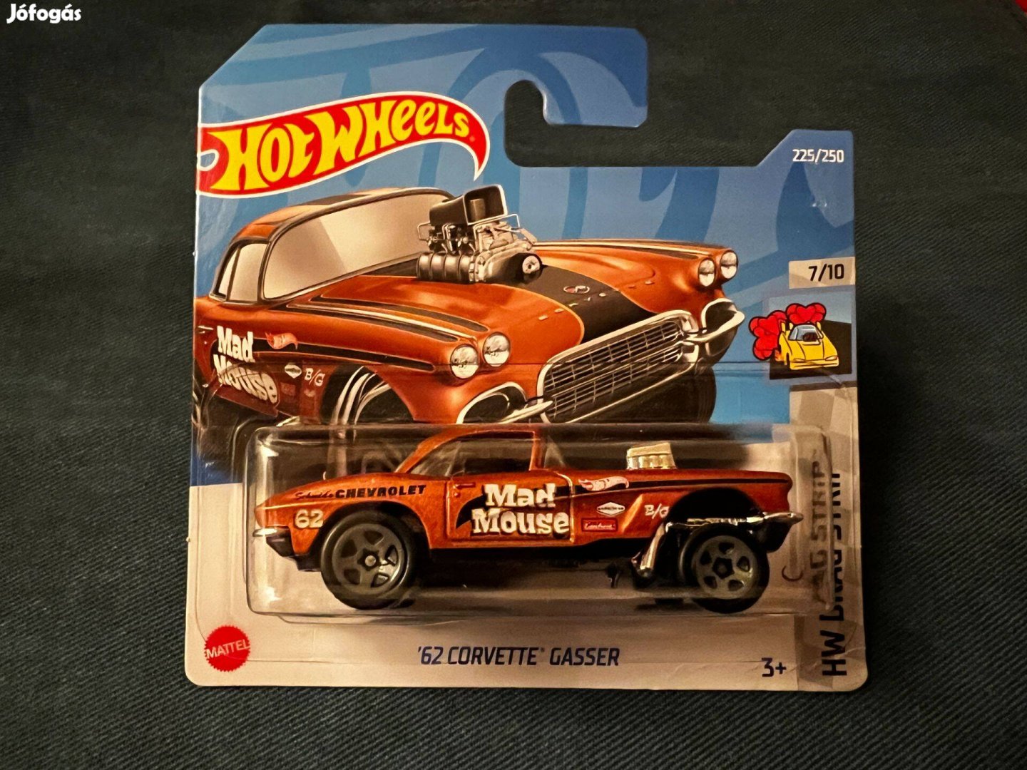 Hot Wheels '62 Corvette Gasser - bronzos színű