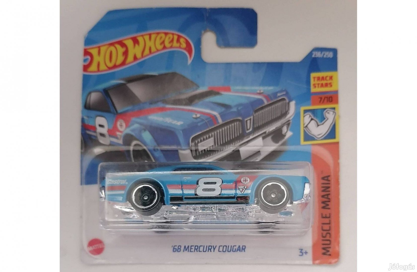 Hot Wheels '68 Mercury Cougar blue