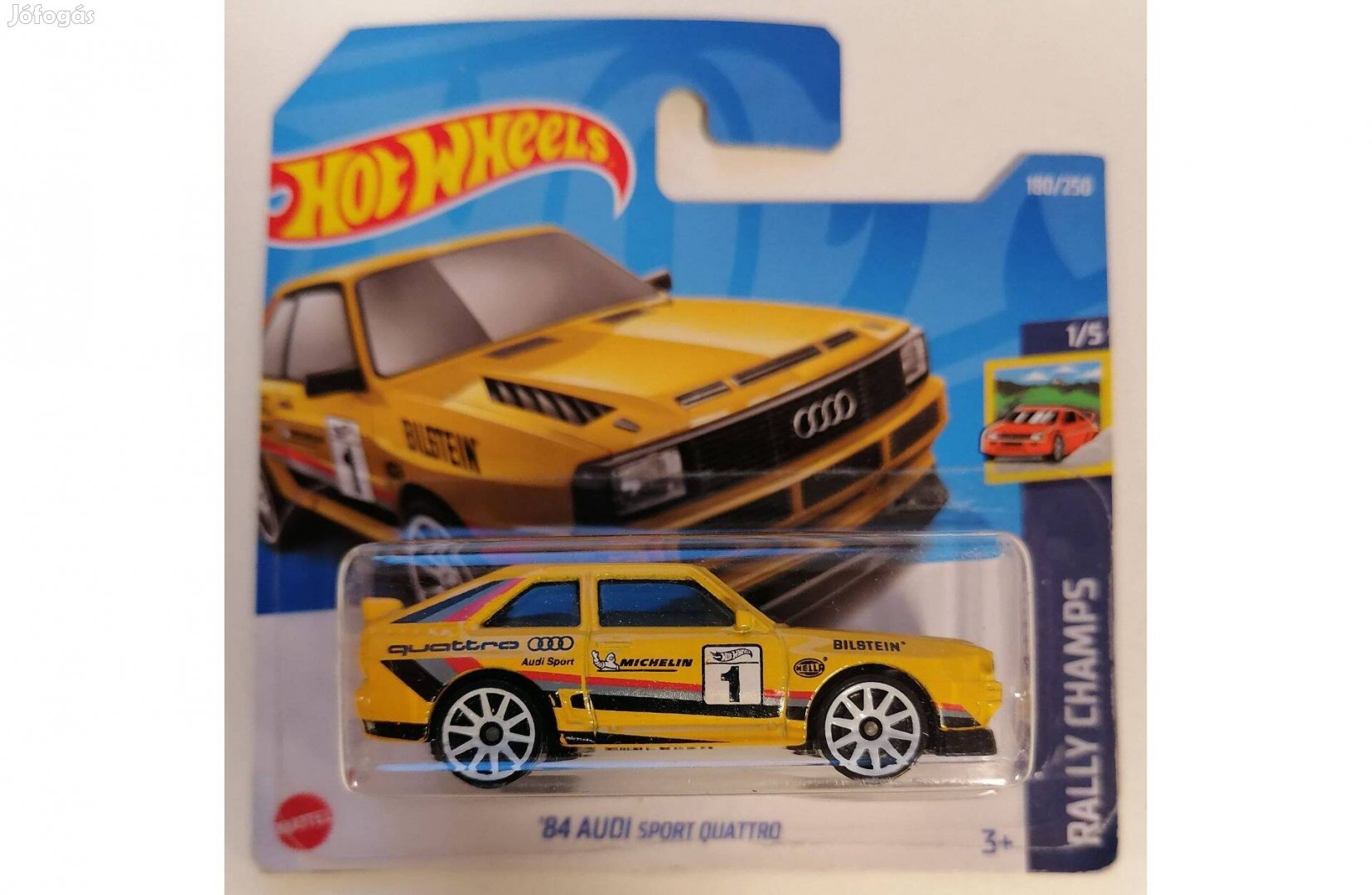 Hot Wheels '84 Audi Sport Quattro yellow