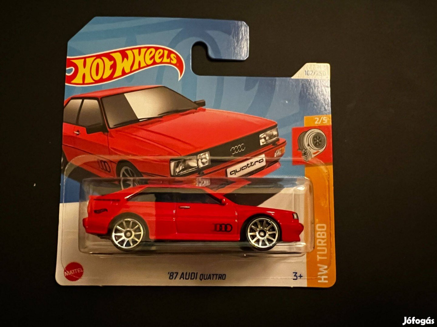 Hot Wheels '87 Audi Quattro - piros