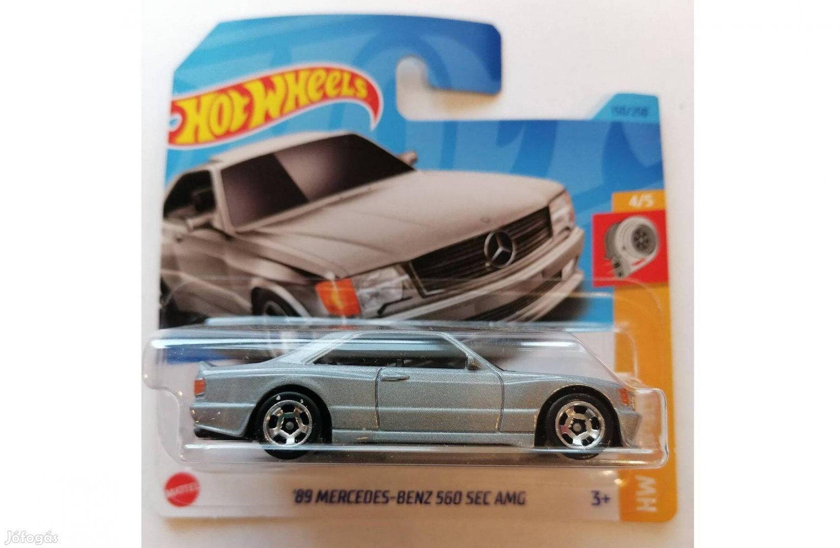 Hot Wheels '89 Mercedes Benz 560 SEC AMG ezüst