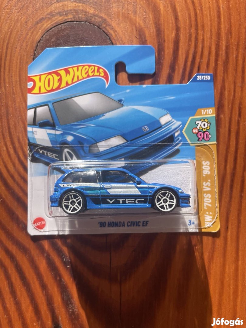 Hot Wheels '90 Honda Civic EF modellautó 