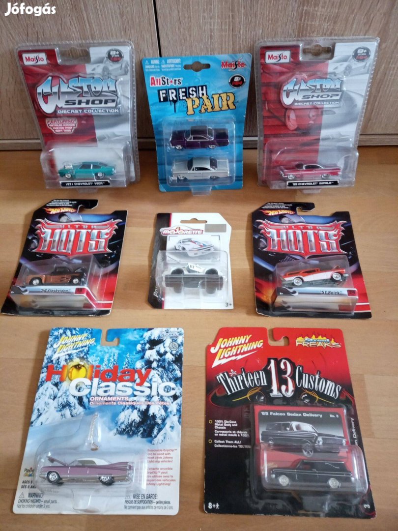 Hot Wheels, Maisto, Majorette, Johnny Lightning modellautók