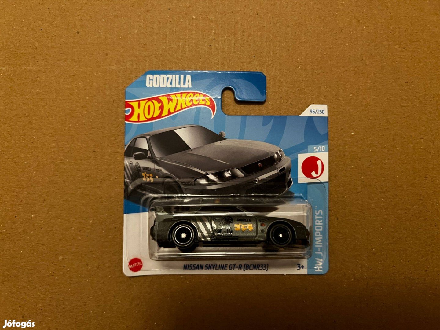 Hot Wheels - Nissan Skyline GT-R (Bcnr33) Godzilla - szürke