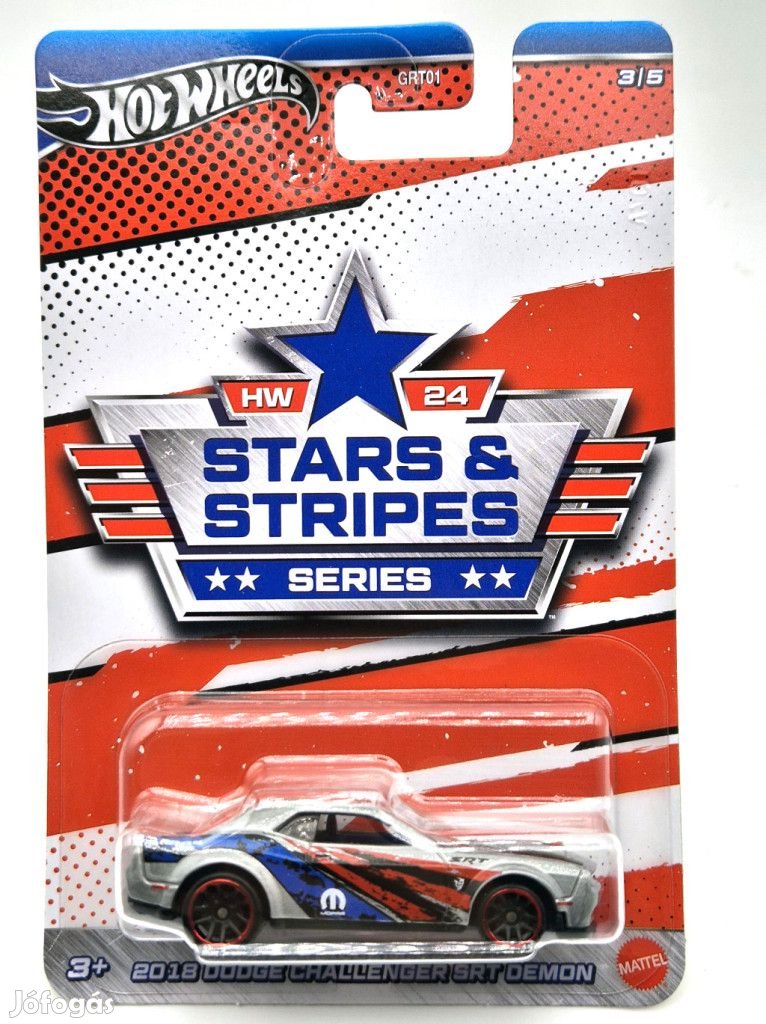 Hot Wheels - Stars & Stripes 3/5 - Dodge Challenger SRT Demon (2018)