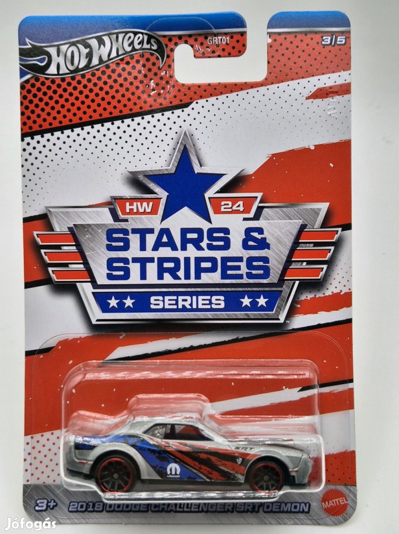 Hot Wheels - Stars & Stripes 3/5 - Dodge Challenger SRT Demon (2018)
