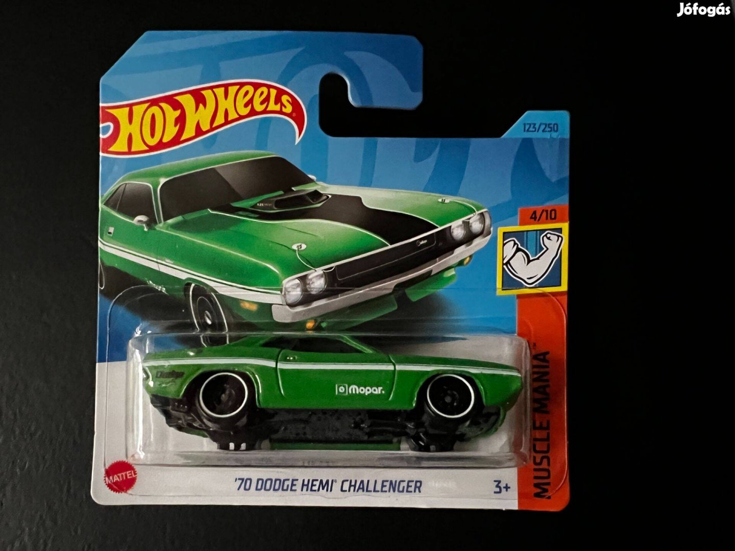 Hot Wheels - '70 Dodge Hemi Challanger - zöld