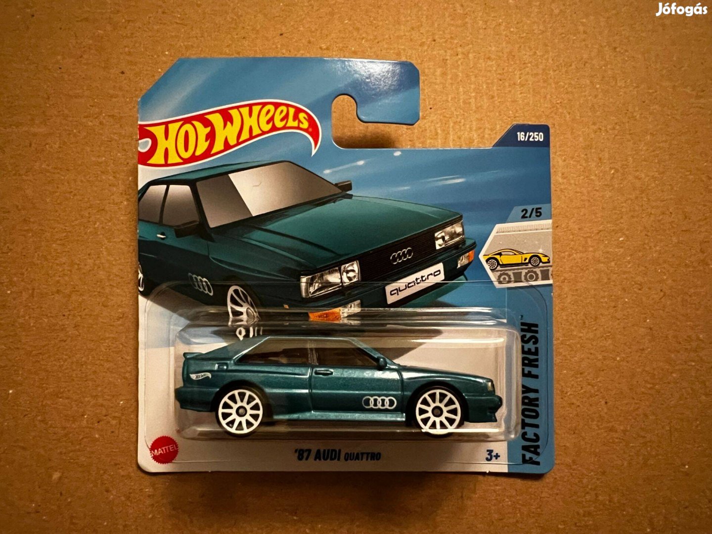 Hot Wheels - '87 Audi Quattro - türkiz zöld