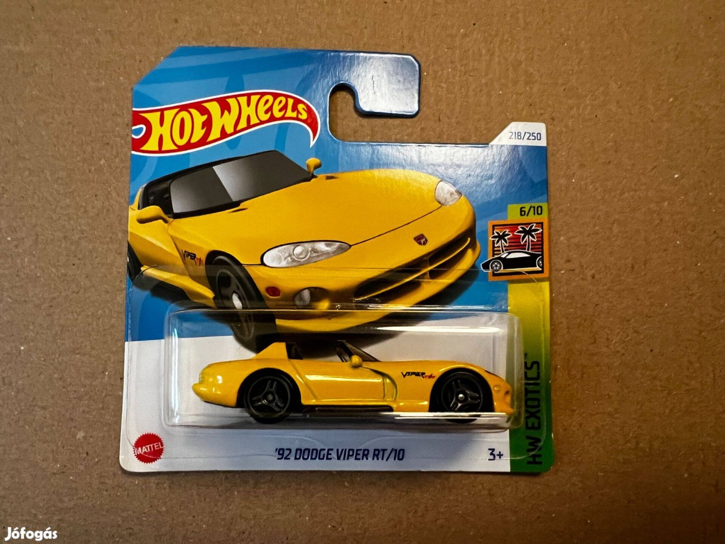 Hot Wheels - 92 Dodge Viper RT10 - sárga