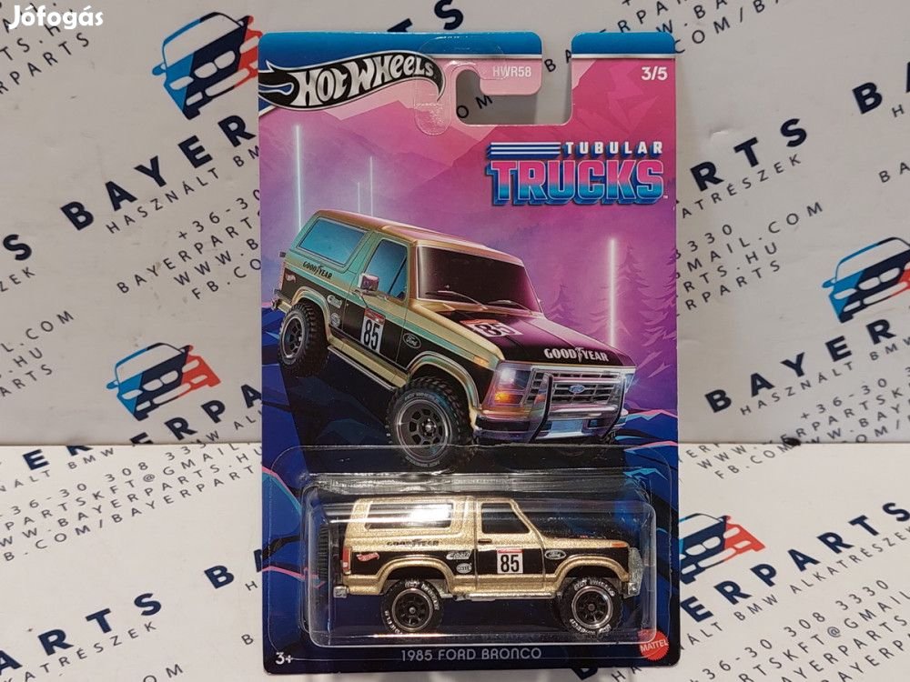 Hot Wheels  - Tubular Trucks 3/5 - Ford Bronco (1985) -  Hot Wheels -