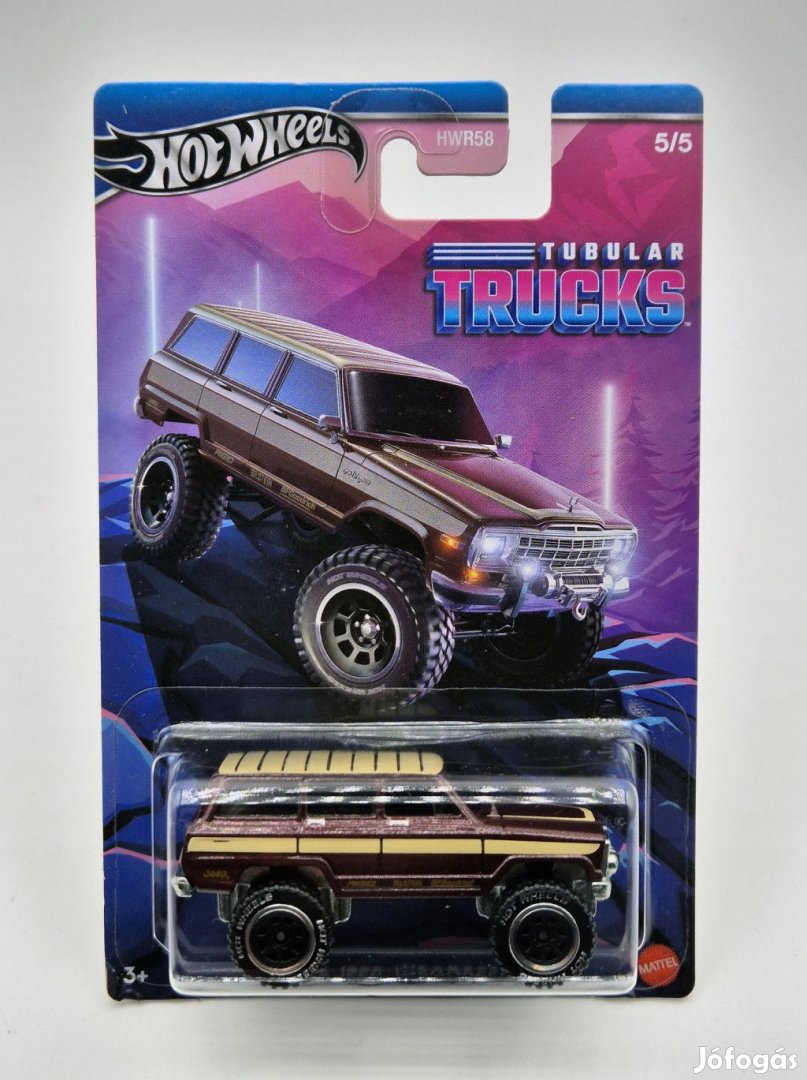 Hot Wheels  - Tubular Trucks 5/5 - Jeep Wagoneer (1988) -  Hot Wheels