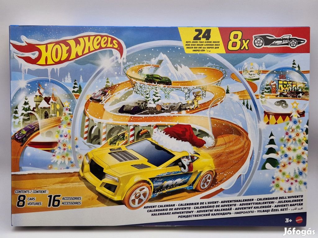 Hot Wheels adventi naptár 2024 -  Hotwheels - 1:64