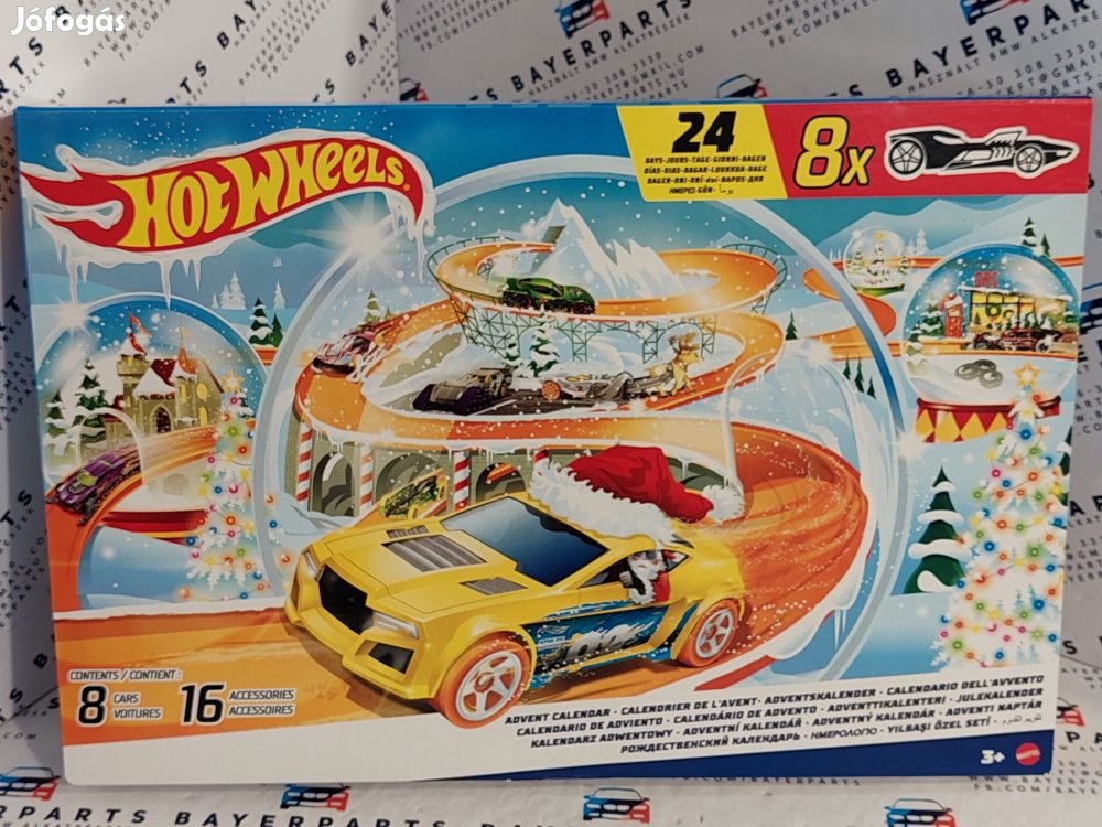 Hot Wheels adventi naptár 2024 -  Hotwheels - 1:64