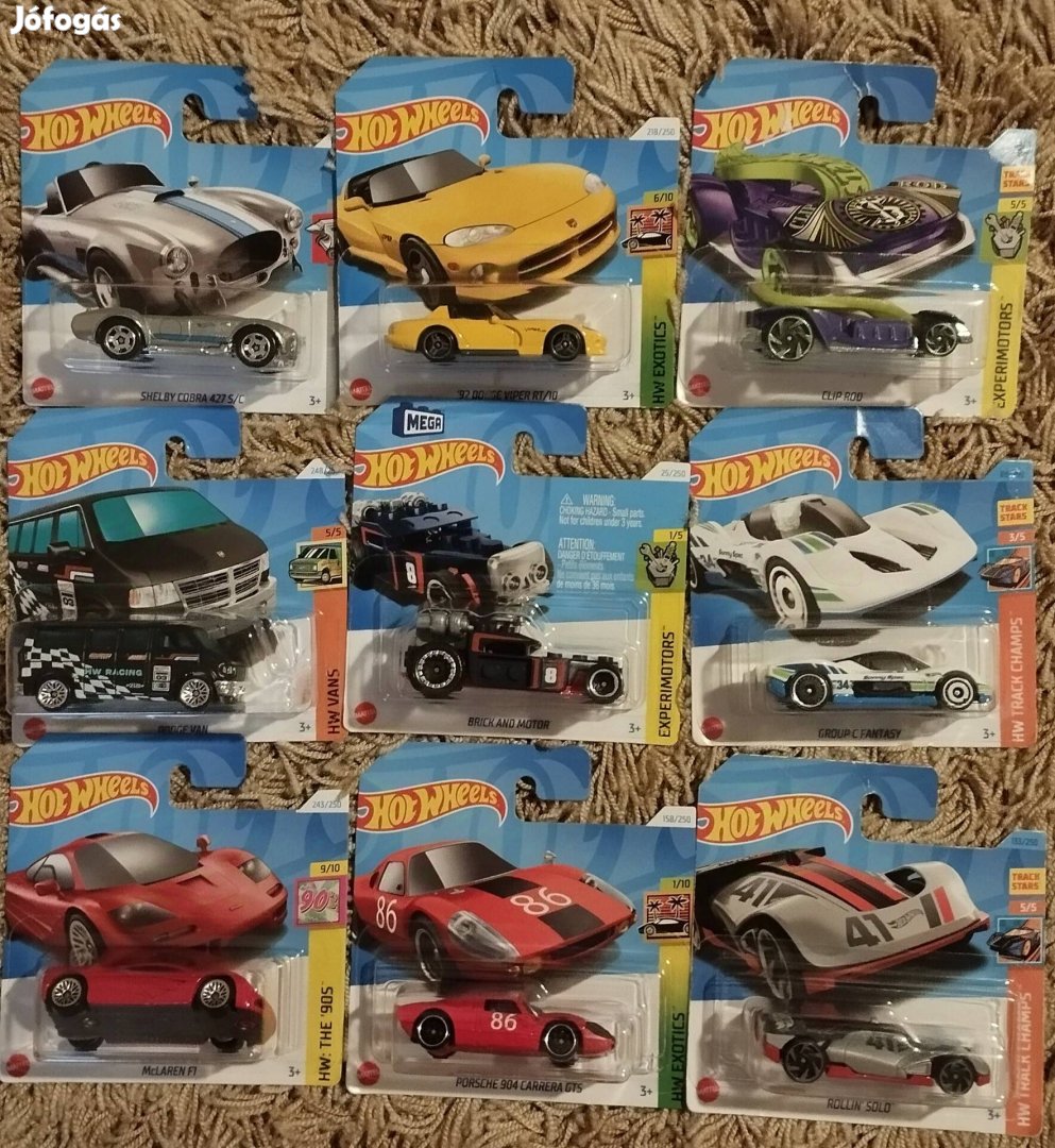 Hot Wheels kisautók 1.000