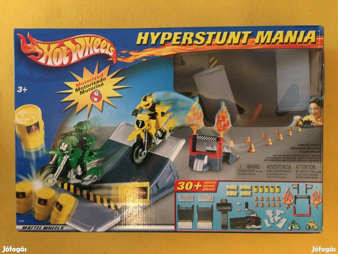 Hot Wheels motor verseny játék Hyperstunt Mania - Mattel