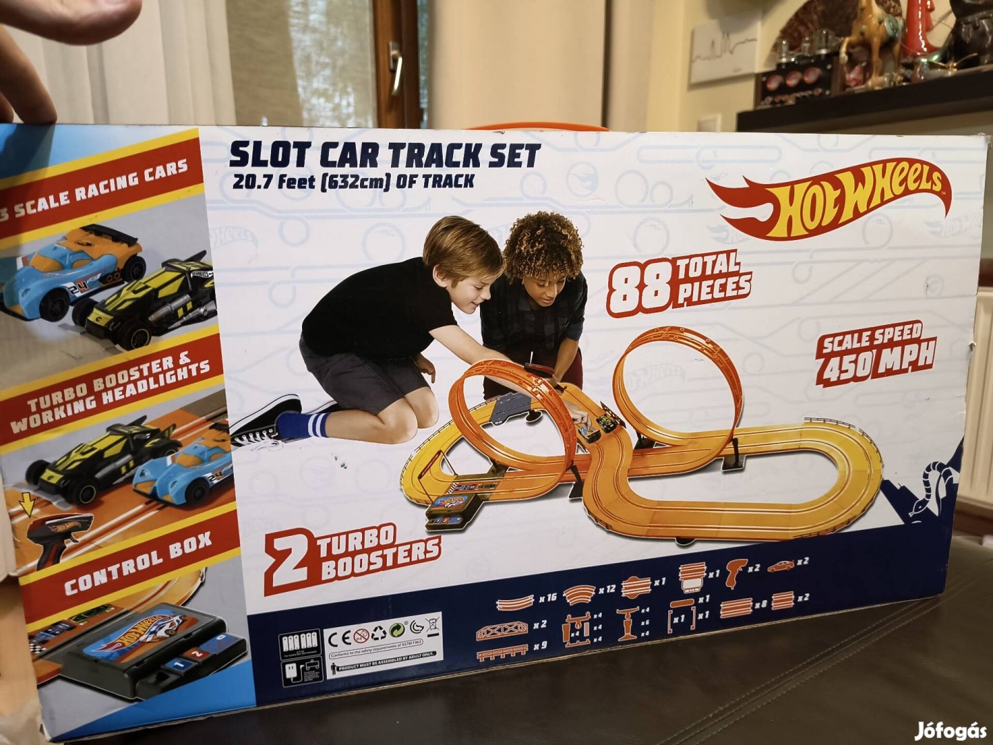 Hot Wheels slot car track Set Hotwheels 2 autós autópálya 632cm