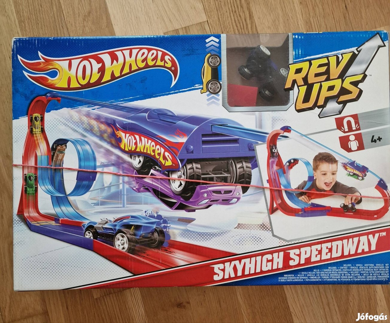 Hot wheels rev ups pálya mágneses kisautóval