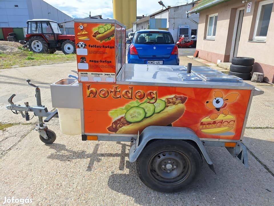 Hotdog kocsi, utánfutós