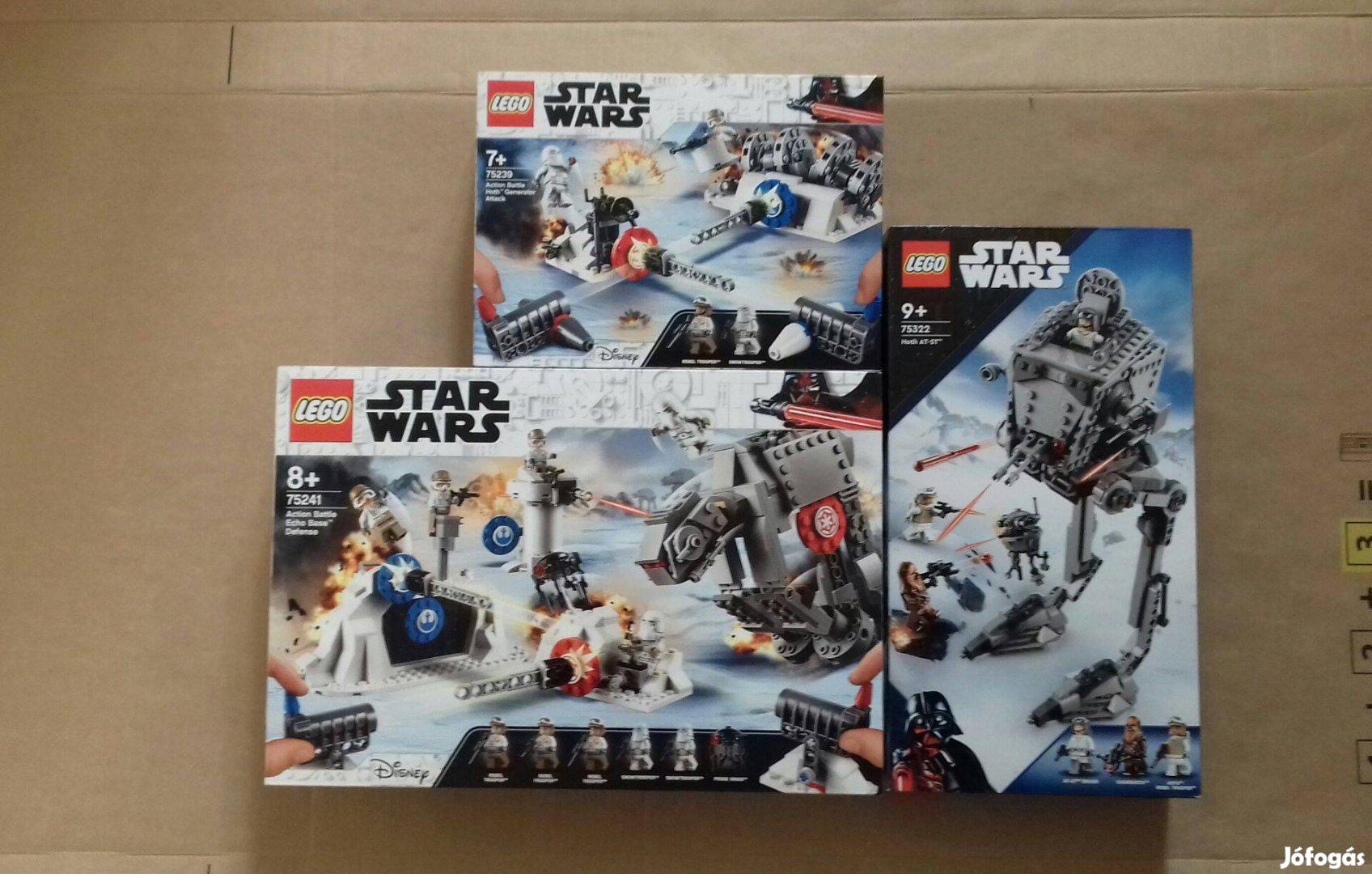 Hothi csata: bontatlan Star Wars LEGO 75239 + 75241 + 75322 Fox.azárba