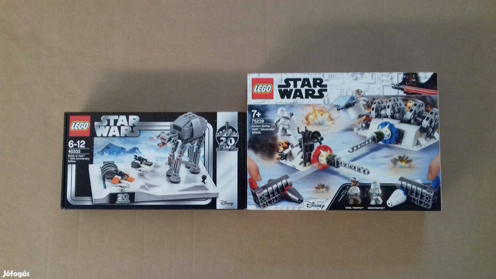 Hothi csata bontatlan Star Wars LEGO 40333 + 75239 Generátor Fox.árban