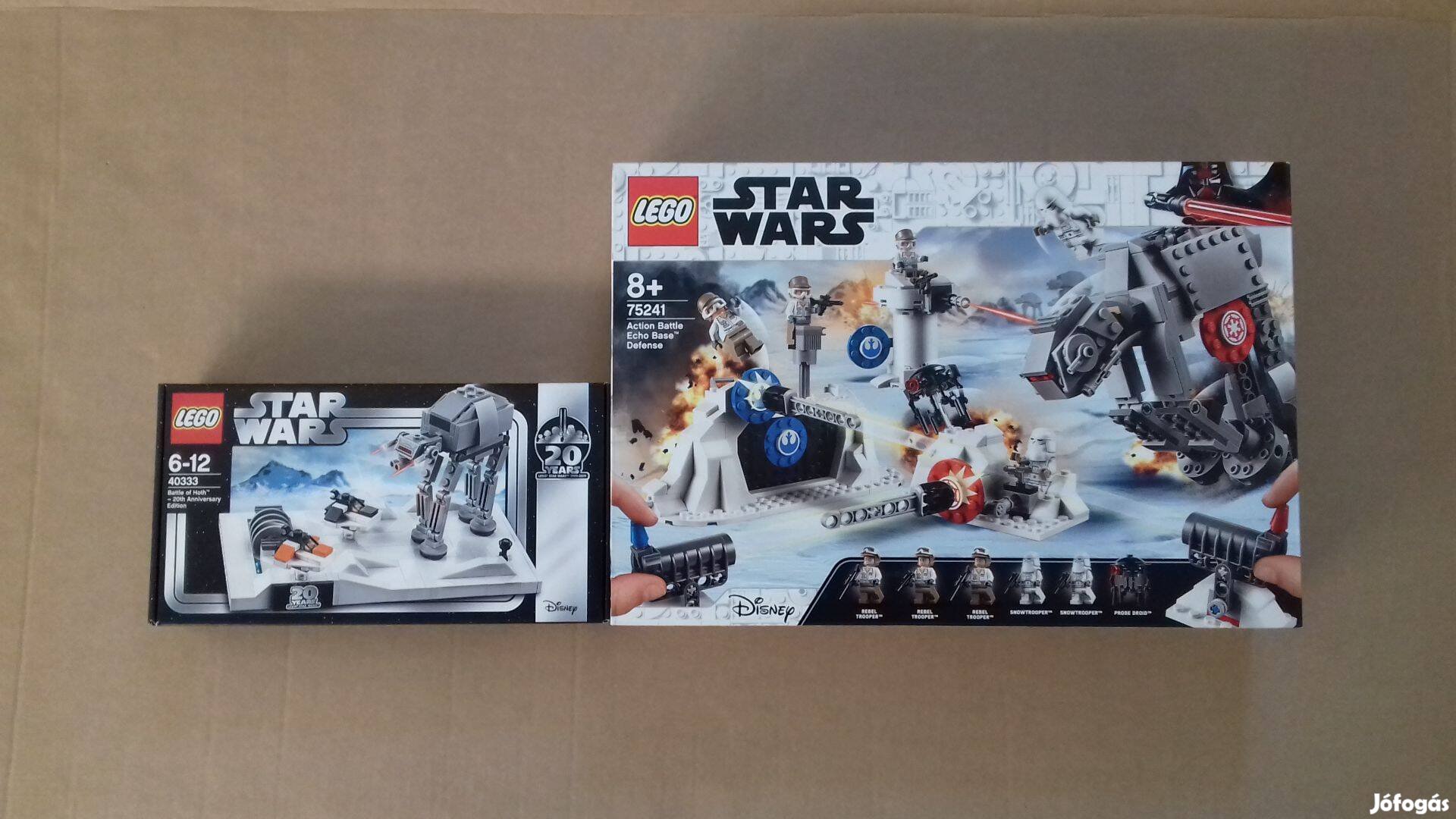 Hothi csata bontatlan Star Wars LEGO 75241 Echo bázis + 40333 Fox.árba