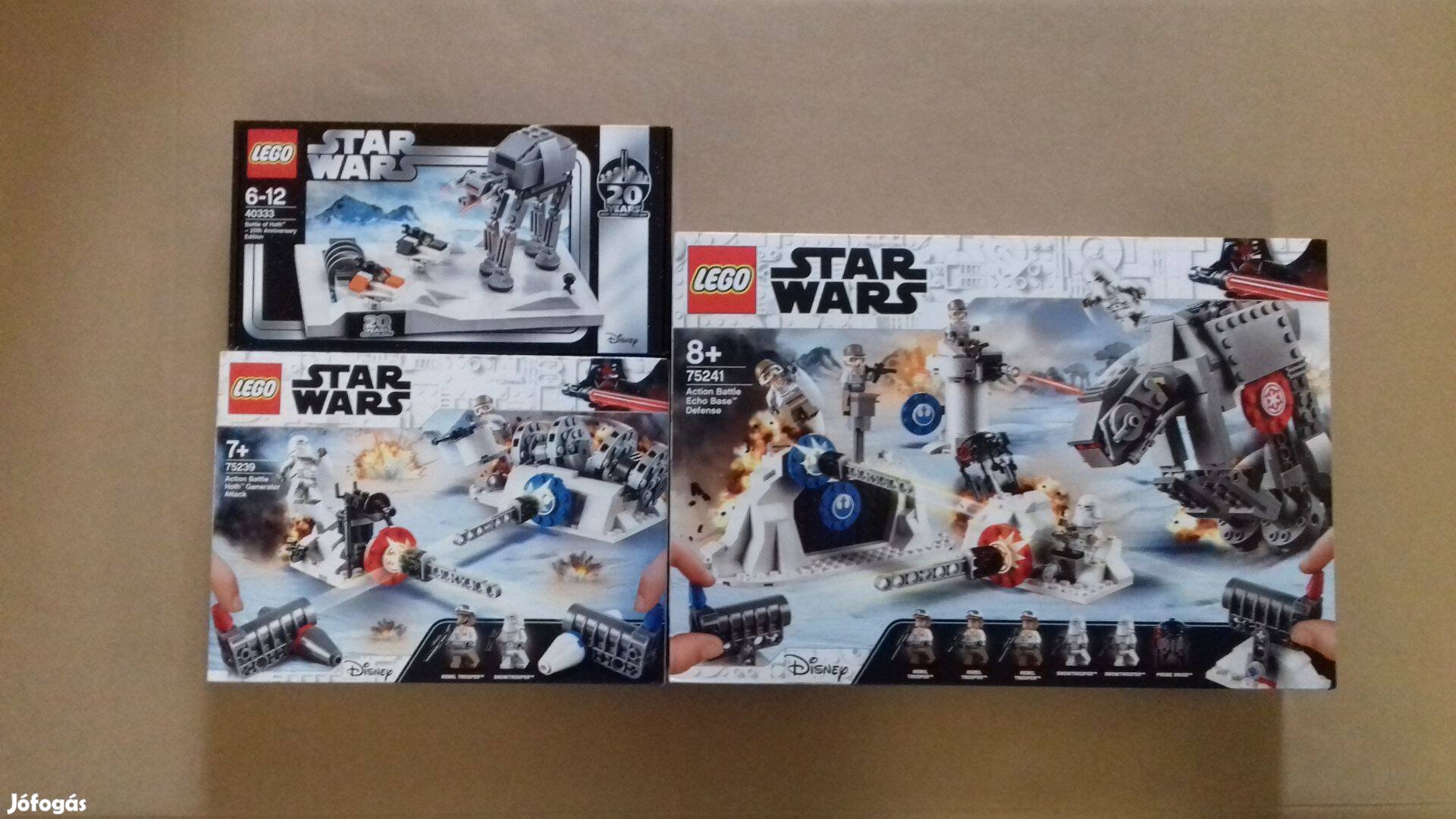 Hothi csata új Star Wars LEGO 40333 Csata + 75239 + 75241 Echo Foxp.ár