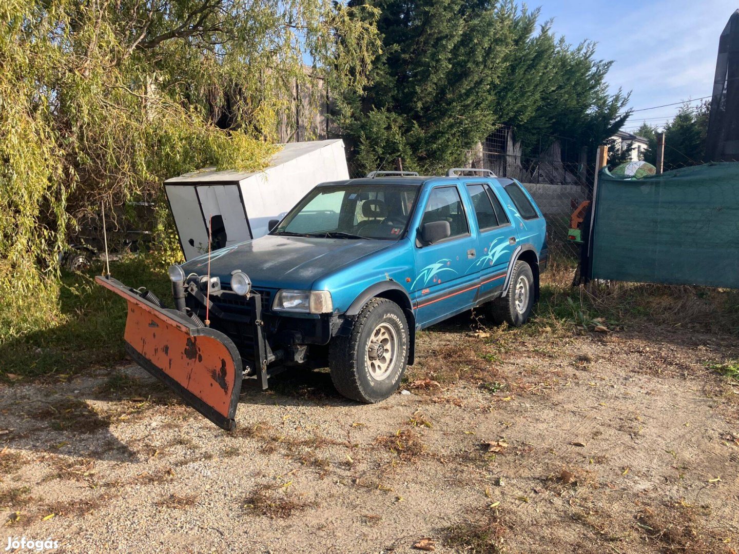 Hótoló, hókotró Opel Frontera terepjáró,tolólappal eladó