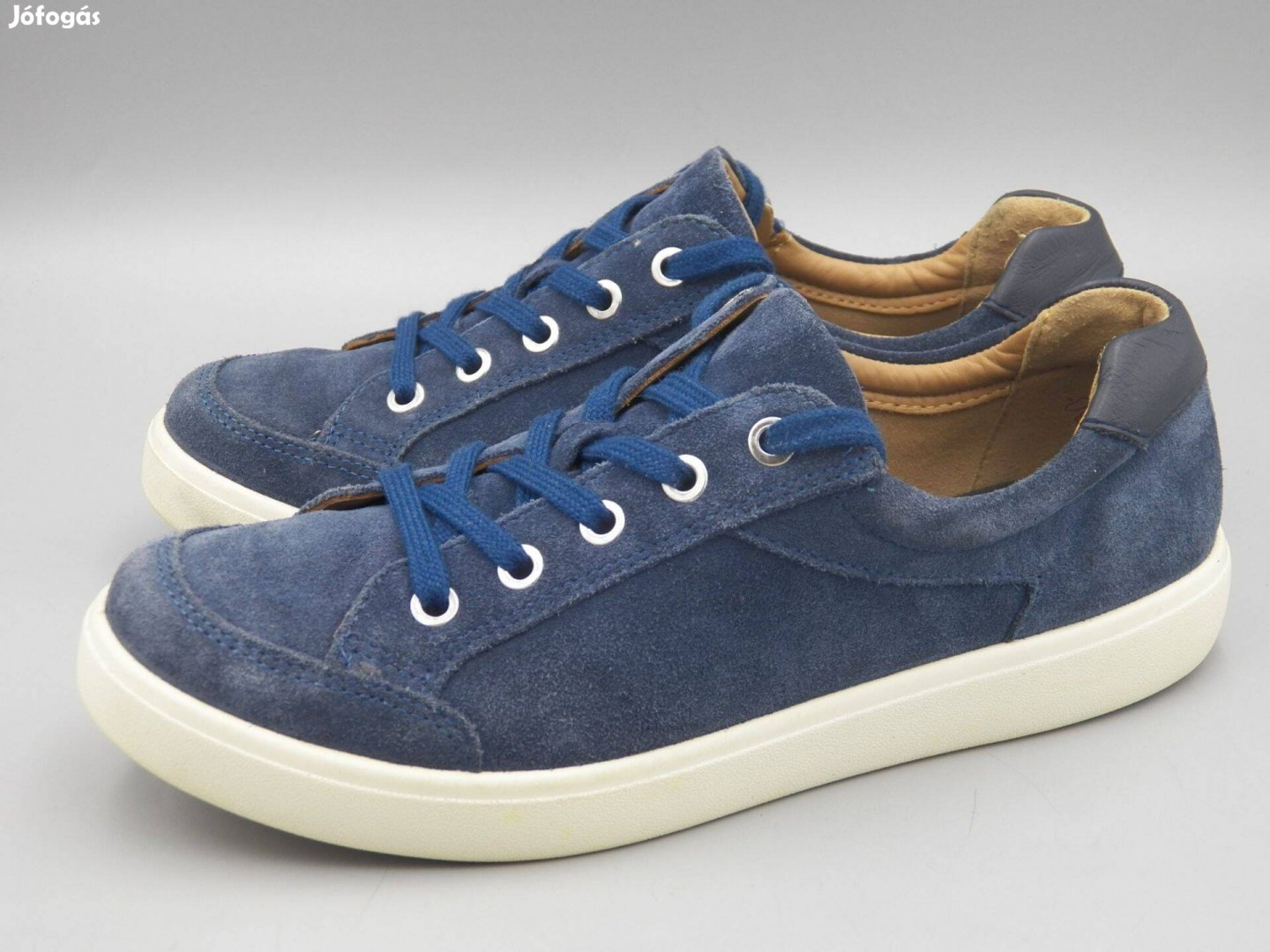 Hotter farmerkék velúrbőr félcipő, 37 37,5