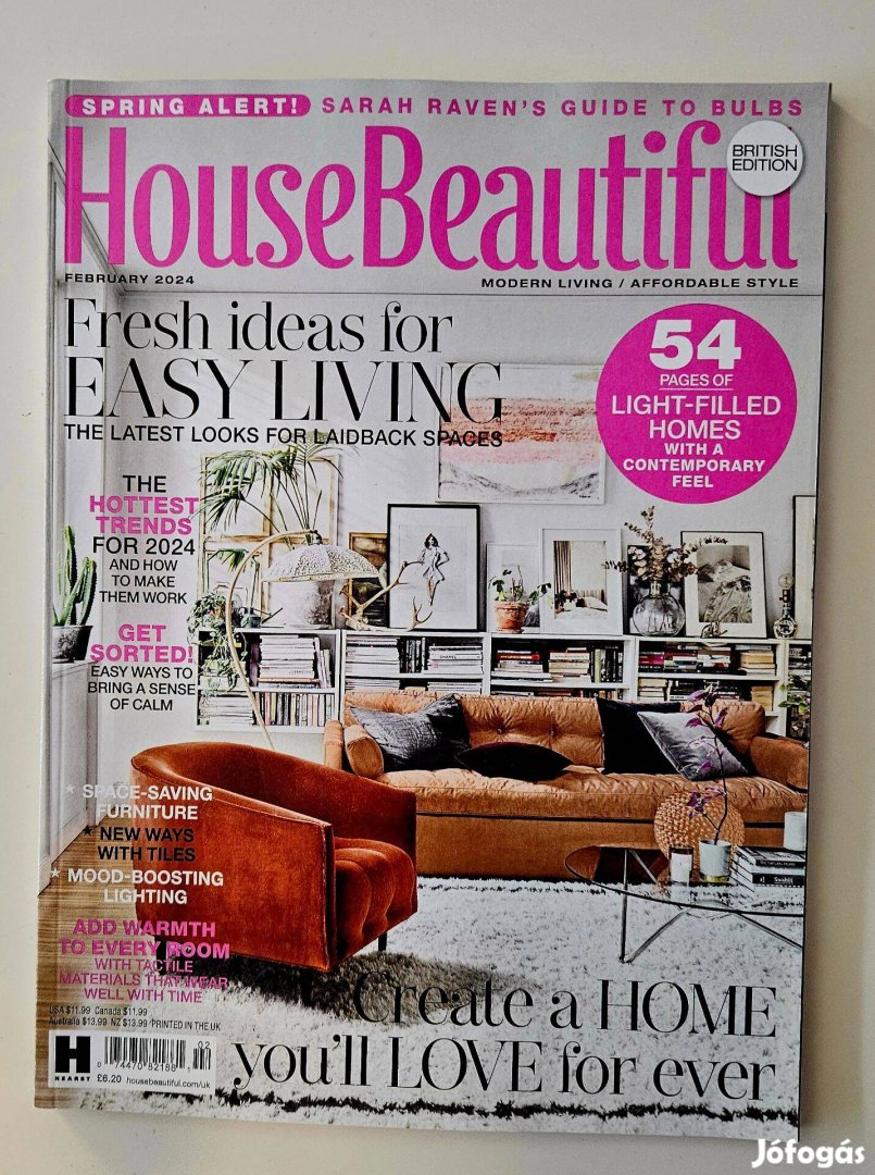 House Beautiful british 2024/2 lakberendezési magazin