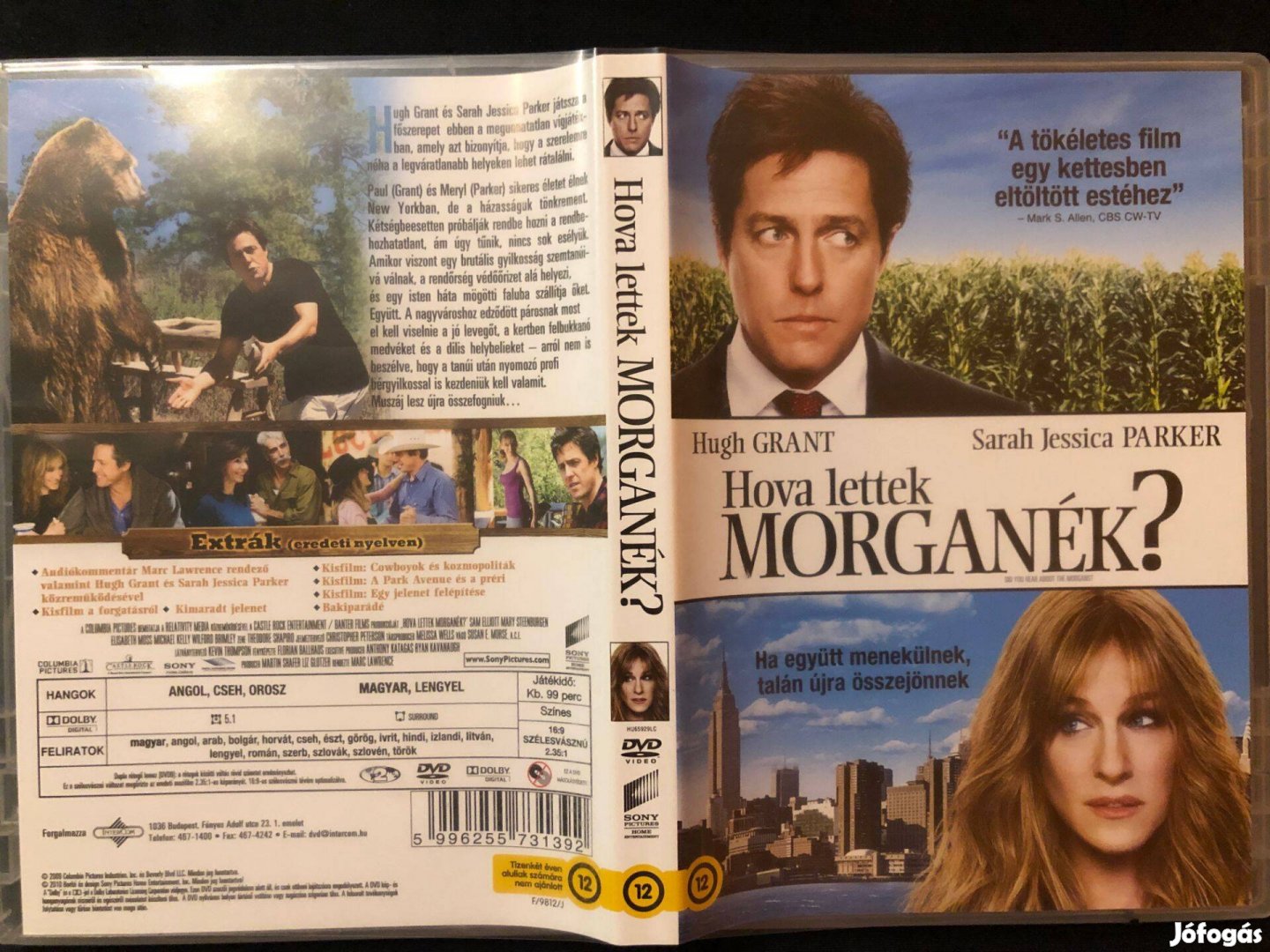 Hova lettek Morganék (karcmentes, Hugh Grant, Sarah Jessica Parker DVD