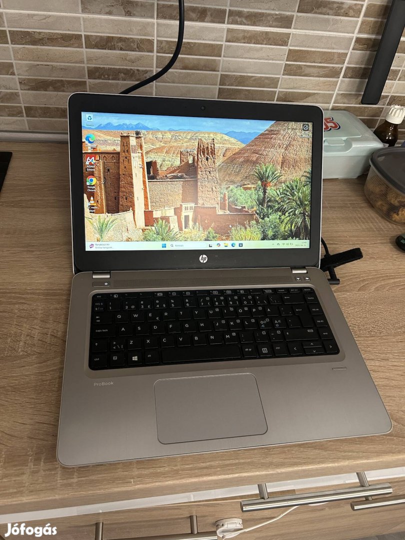 Hp 440 g4 laptop 14" I5 8Gb Win11 usb-C hdmi jó akku