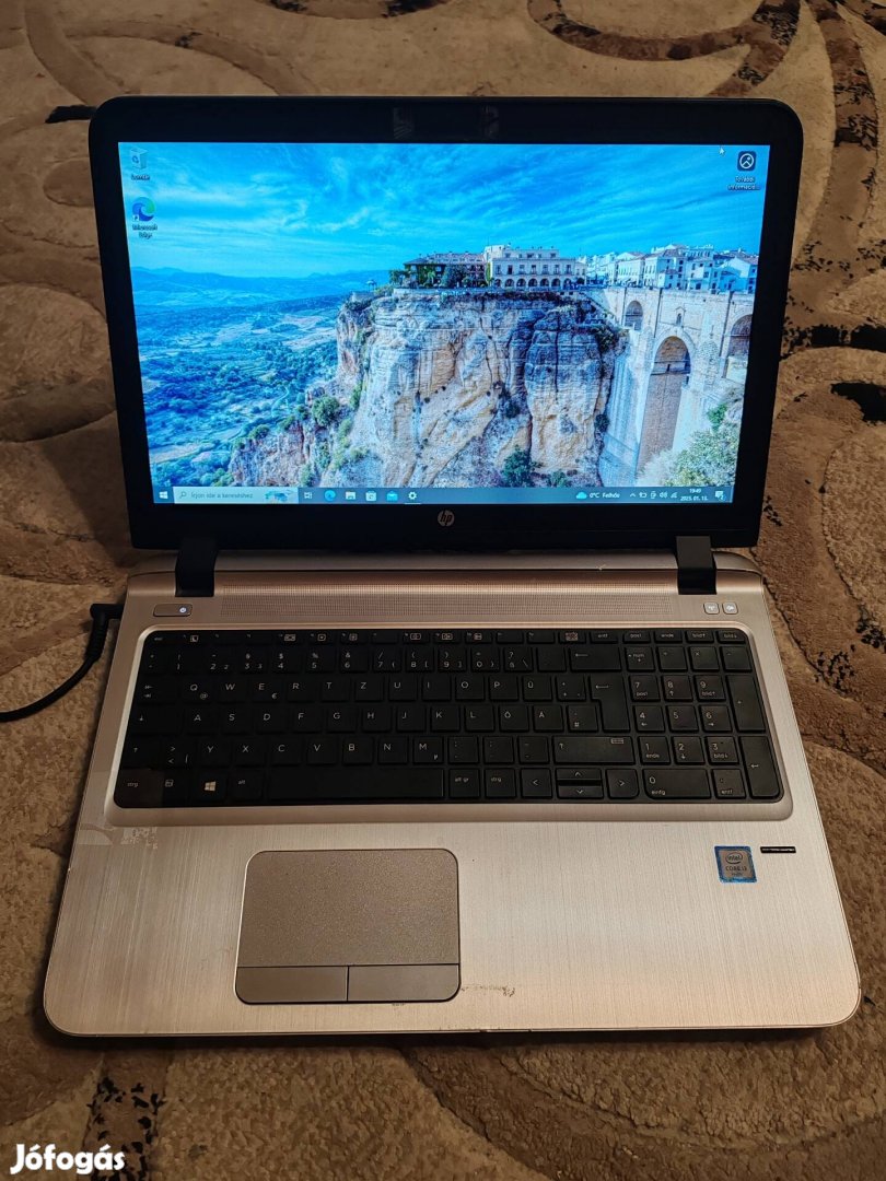 Hp Probook 450 g3 laptop töltő nélkül eladó 