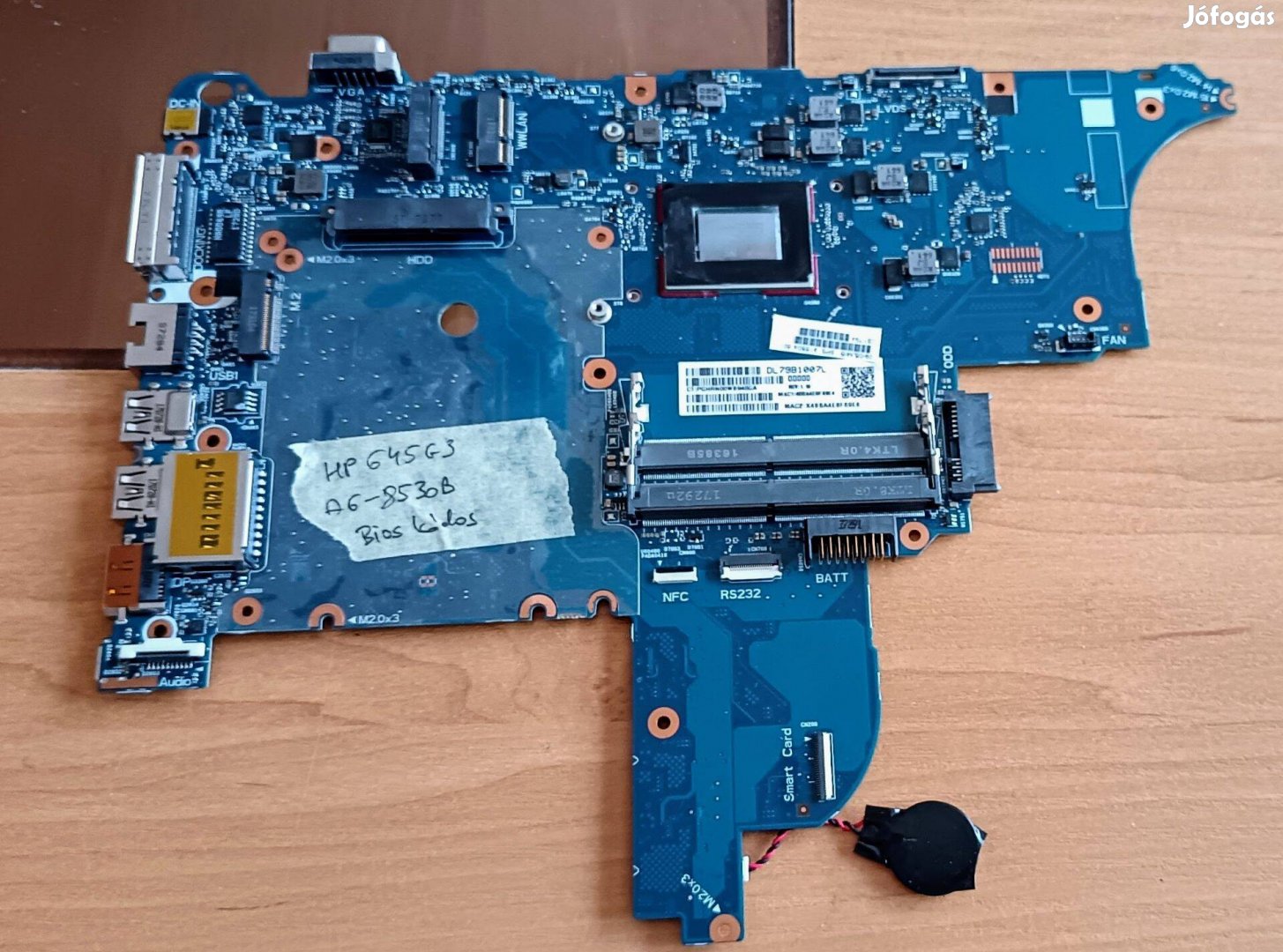 Hp Probook 645 vagy 655 G3 alaplap,AMD A6-8530b CPU