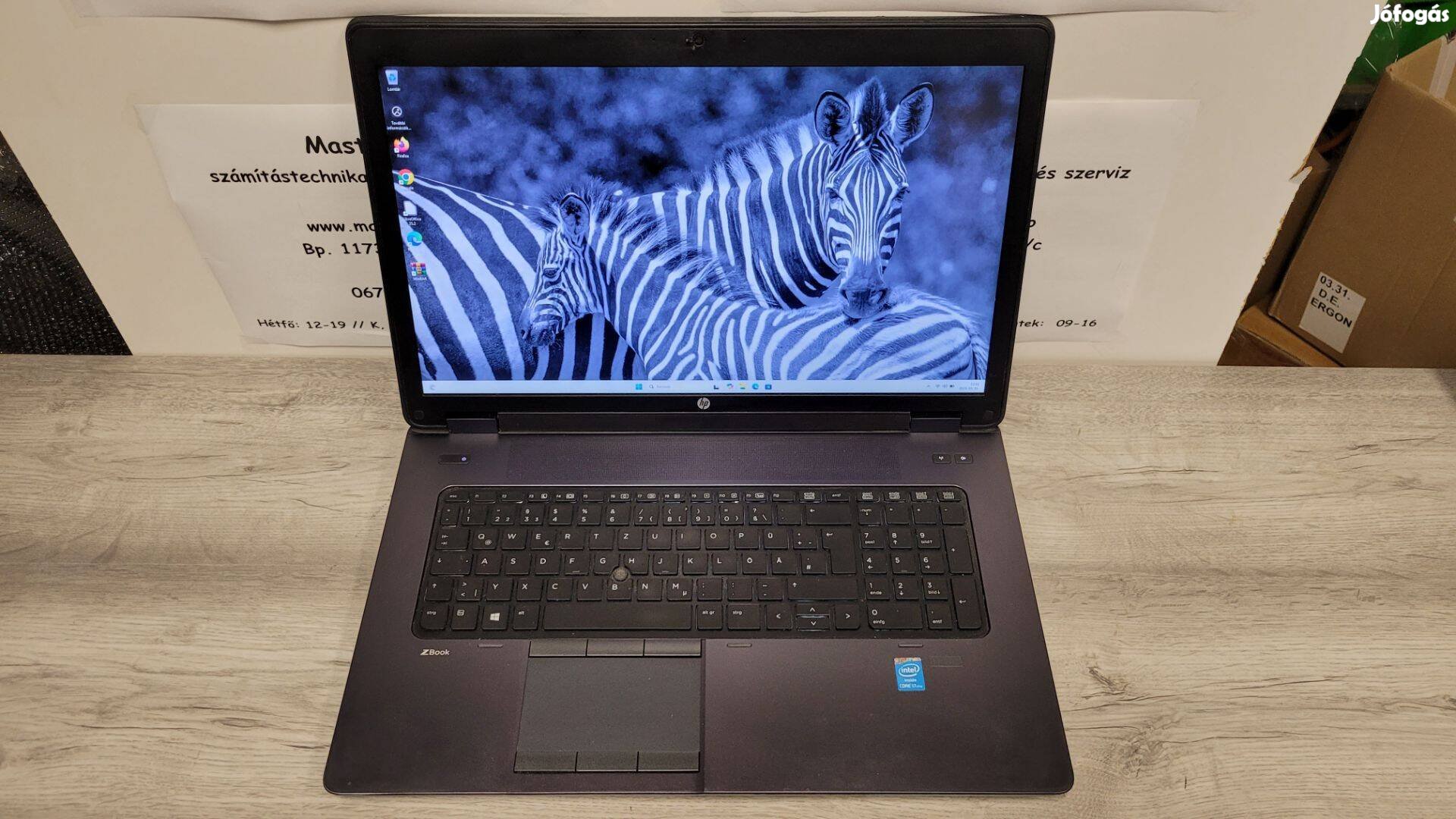 Hp Zbook 17 G1 Core i7 32Gb Ram 256Gb SSD Nvidia vga Számlával Garanci