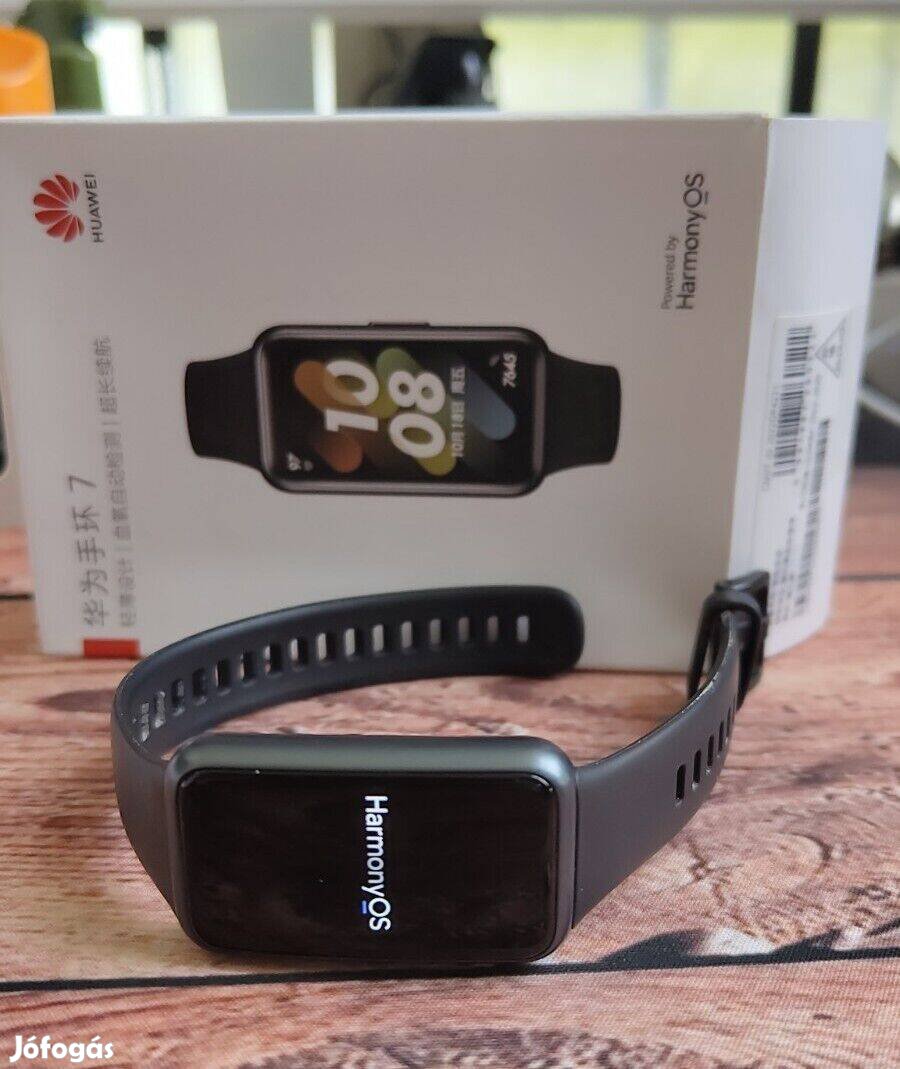 Huawei Band 7 black okosóra amoled screen hibátlan