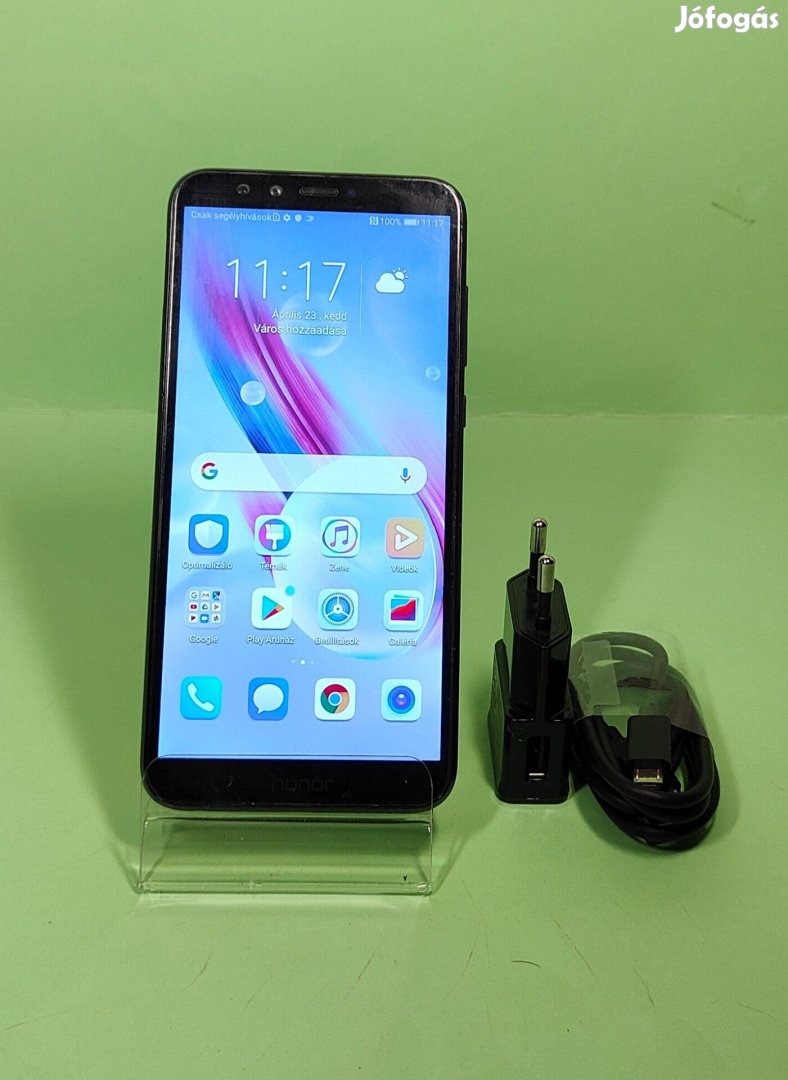 Huawei Honor 9 Lite 64GB Fekete Független Szép Állapotú mobiltelefon e