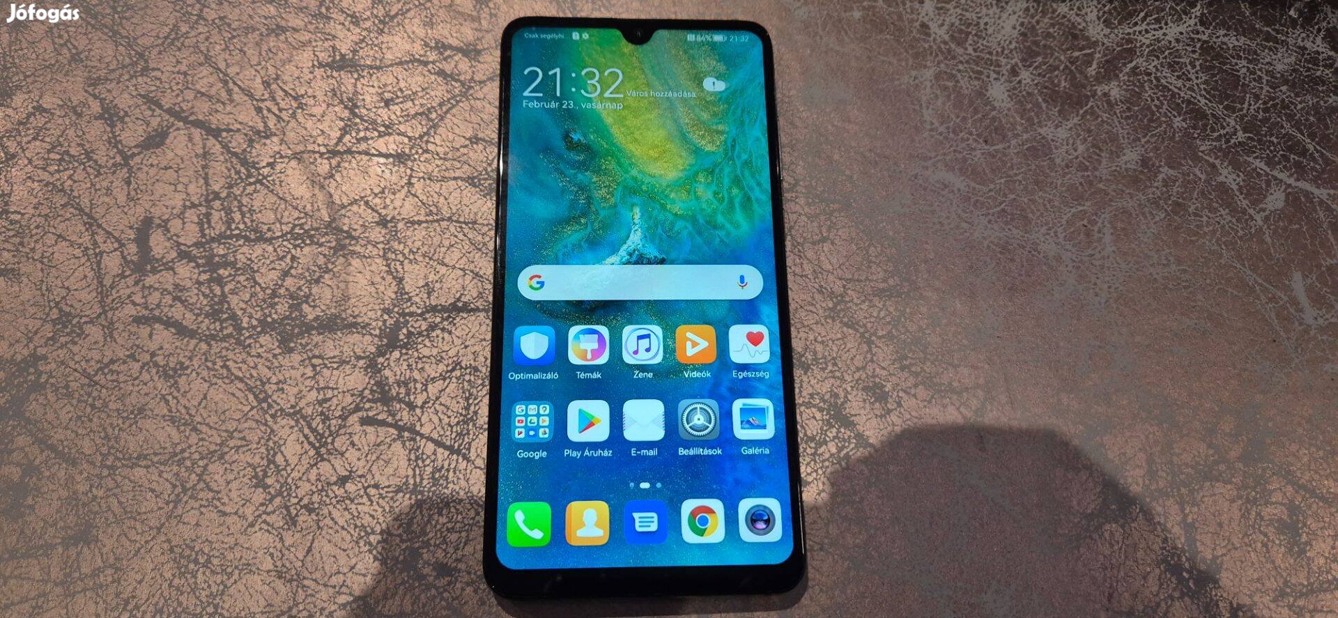 Huawei Mate 20 128GB Újszerű Dual Fekete Garival !