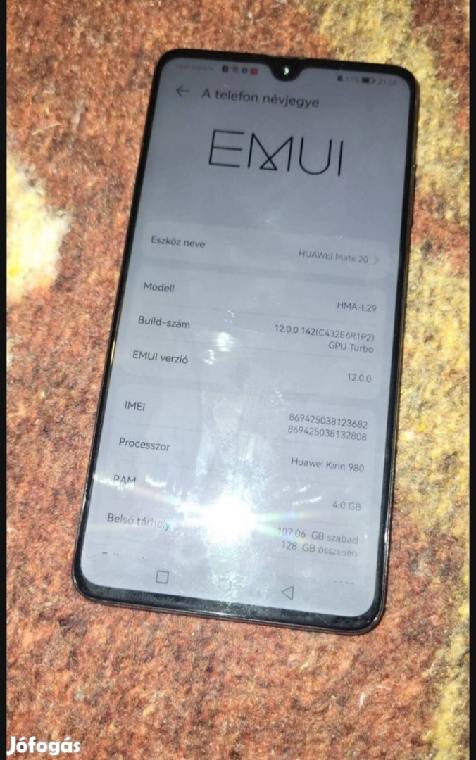 Huawei Mate 20 ( nem lite és nem is a pro)