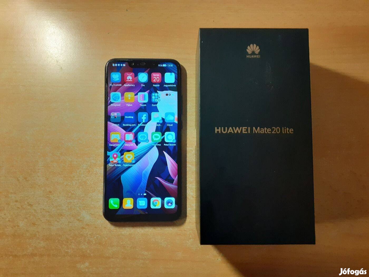 Huawei Mate 20 lite 4/64GB Dual Független Fekete Garis !