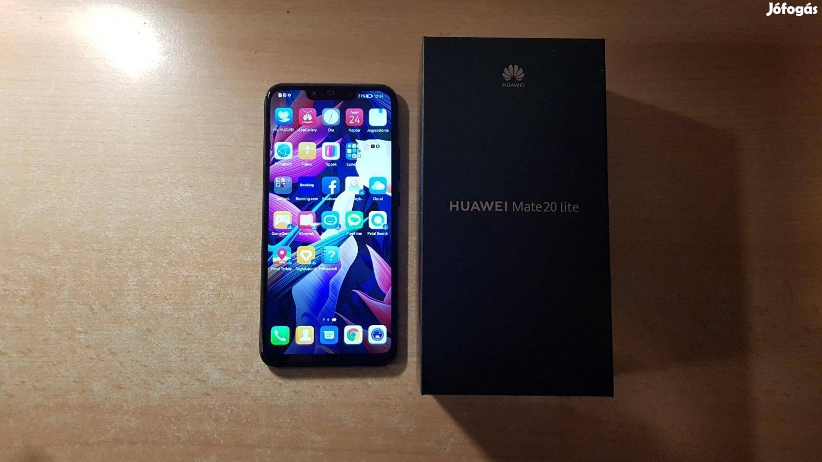 Huawei Mate 20 lite 4/64GB Dual Független Kék Garis !